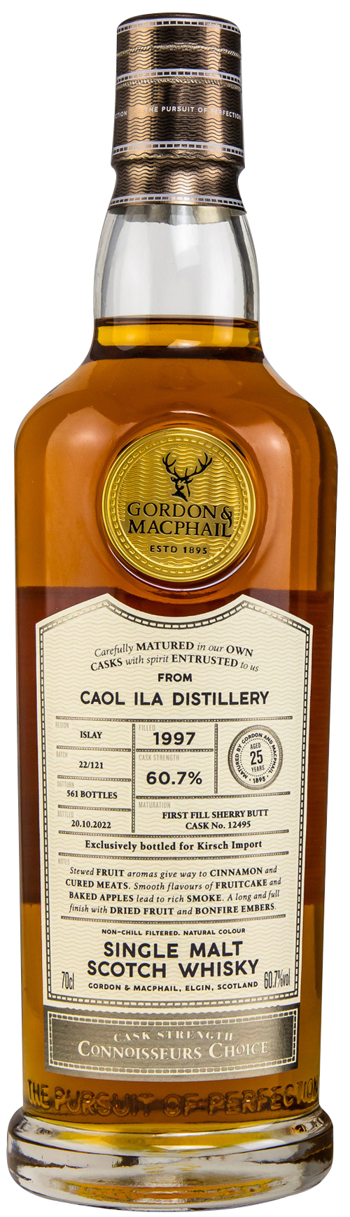 Caol Ila 25 Years Old 1997 Cask Nr.12498 Gordon & MacPhail Connoisseurs Choice