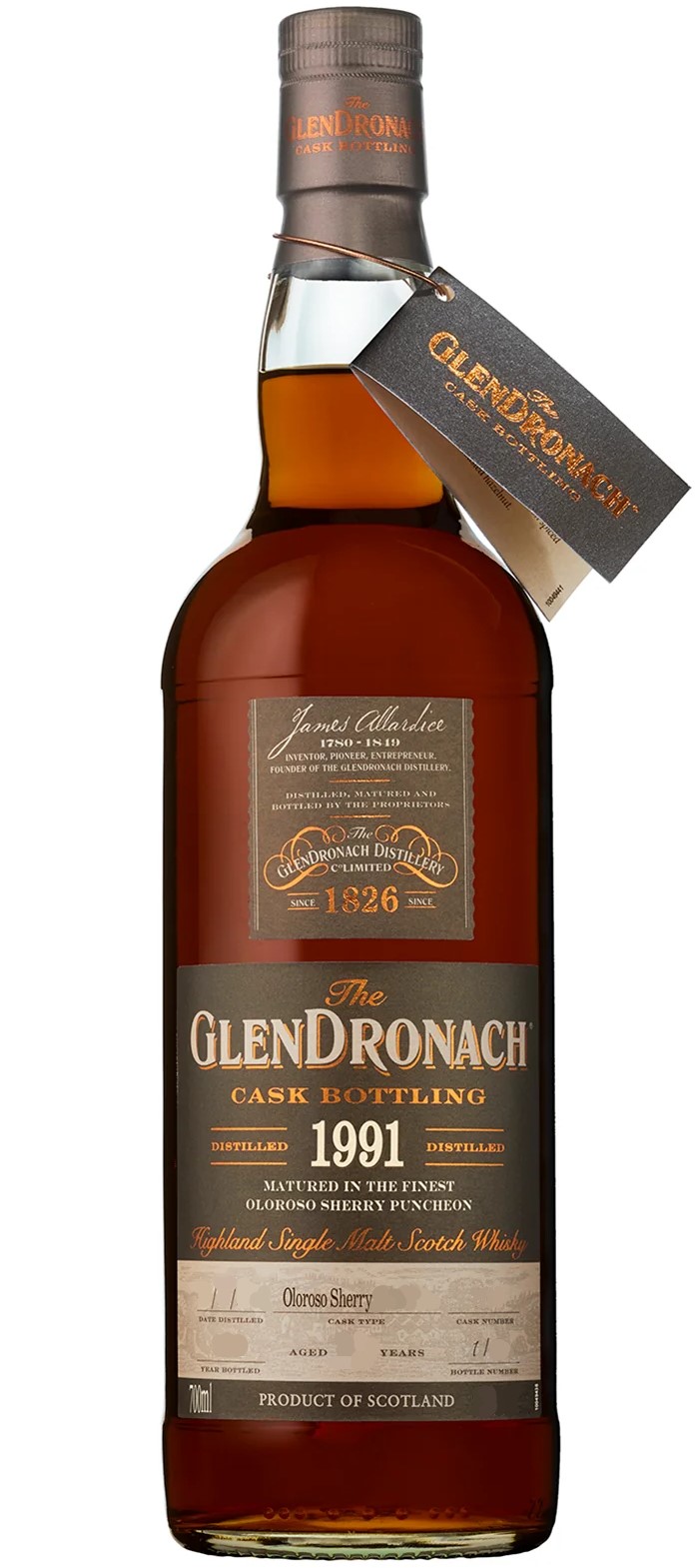 Glendronach 25 Years Old 1991 Single Cask Nr.2413