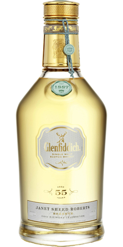 Glenfiddich 55 Years Old 1955 Janet Sheed Roberts 110Th Birthday Celebration Cask Nr.4222