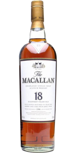 Macallan 18 Years Old 1990 Sherry Oak