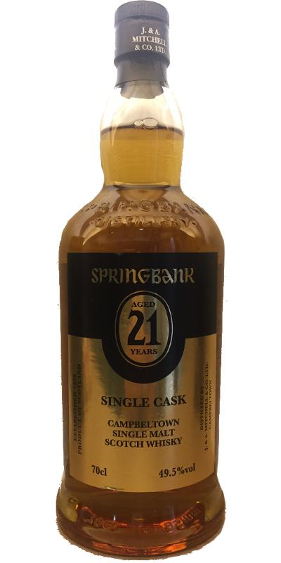 Springbank 21 Years Old Single Cask