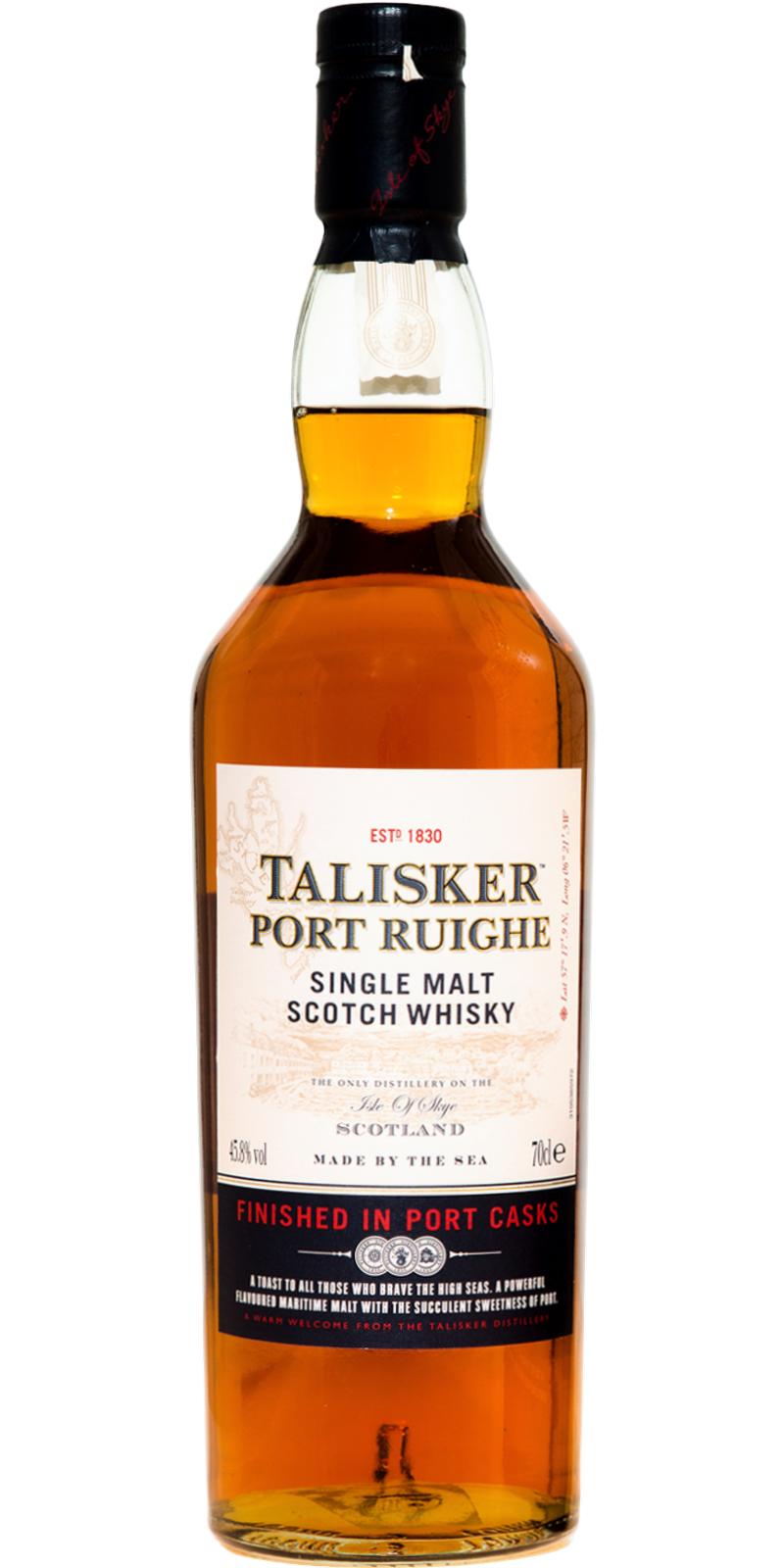 Talisker Port Ruighe Finished In Port Casks